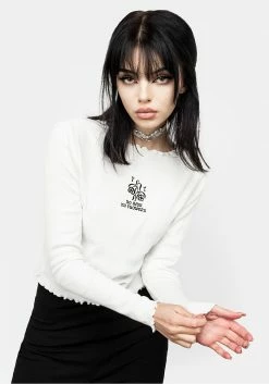 DMT1 No Rain No Flowers Rib Top Tops