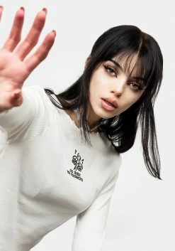 DMT1 No Rain No Flowers Rib Top Tops 16 DMT1 No Rain No Flowers Rib Top Tops