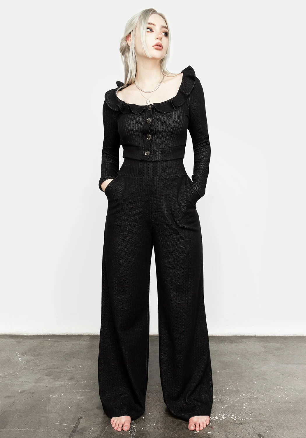 DMT1 Morana Pointelle Lounge Cardi Tops 4 DMT1 Morana Pointelle Lounge Cardi Tops