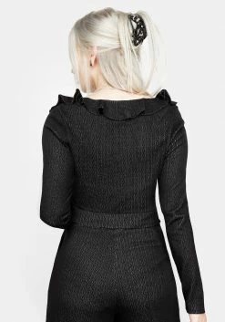 DMT1 Morana Pointelle Lounge Cardi Tops 14 DMT1 Morana Pointelle Lounge Cardi Tops