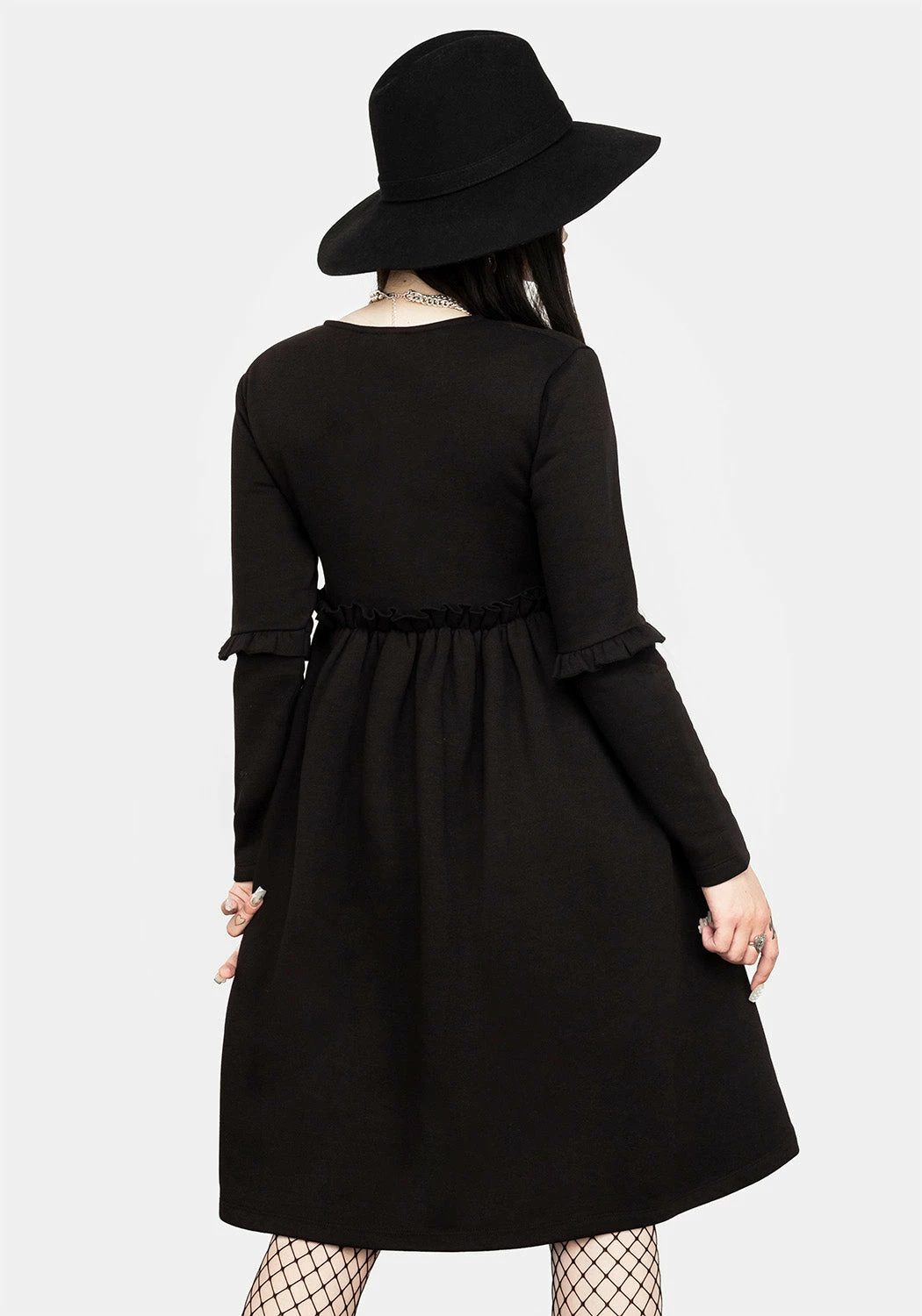 DMT1 Vvitch Ruffle Midi Skater Dress 5 DMT1 Vvitch Ruffle Midi Skater Dress