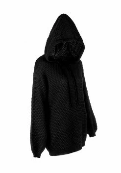 HIG1 Druid Knit Oversized Hoody Tops