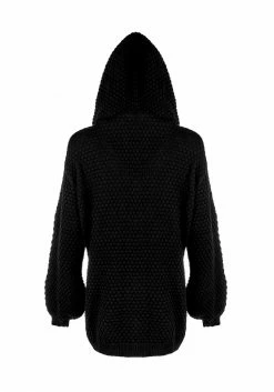 HIG1 Druid Knit Oversized Hoody Tops