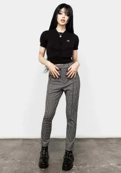 HIG1 Lolth Short Sleeve Crop Pointelle Cardigan Tops 15 HIG1 Lolth Short Sleeve Crop Pointelle Cardigan Tops