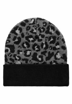 HXC1 FIERCE LEOPARD PATTERN BEANIE