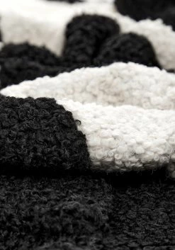 JAB1 Dreamtime Checkerboard Teddy Coat Outerwear