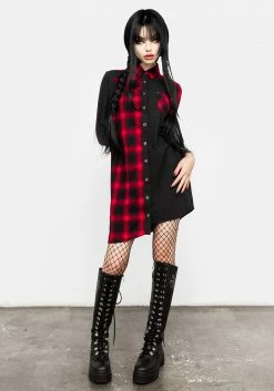 LVT1 Dresses Danger Deconstructed Shirt Dress