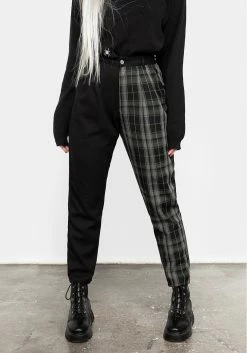 LVT1 Checkmate High Waist Tapered Trousers