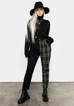 LVT1 Checkmate High Waist Tapered Trousers