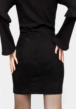 LVT1 Bottoms Carmilla Lace Up Mini Skirt