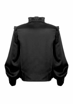 LVT1 Tops Obsession Pintuck Ruffle Blouse