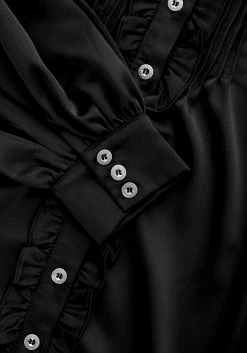 LVT1 Tops Obsession Pintuck Ruffle Blouse