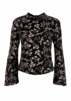 LVT1 Tops POISONOUS PLANT FLARE SLEEVE TOP