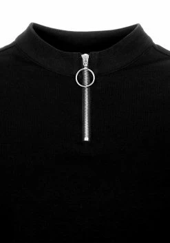 LVT1 Tops Decontrol Fishnet Sleeve Crop 16 LVT1 Tops Decontrol Fishnet Sleeve Crop