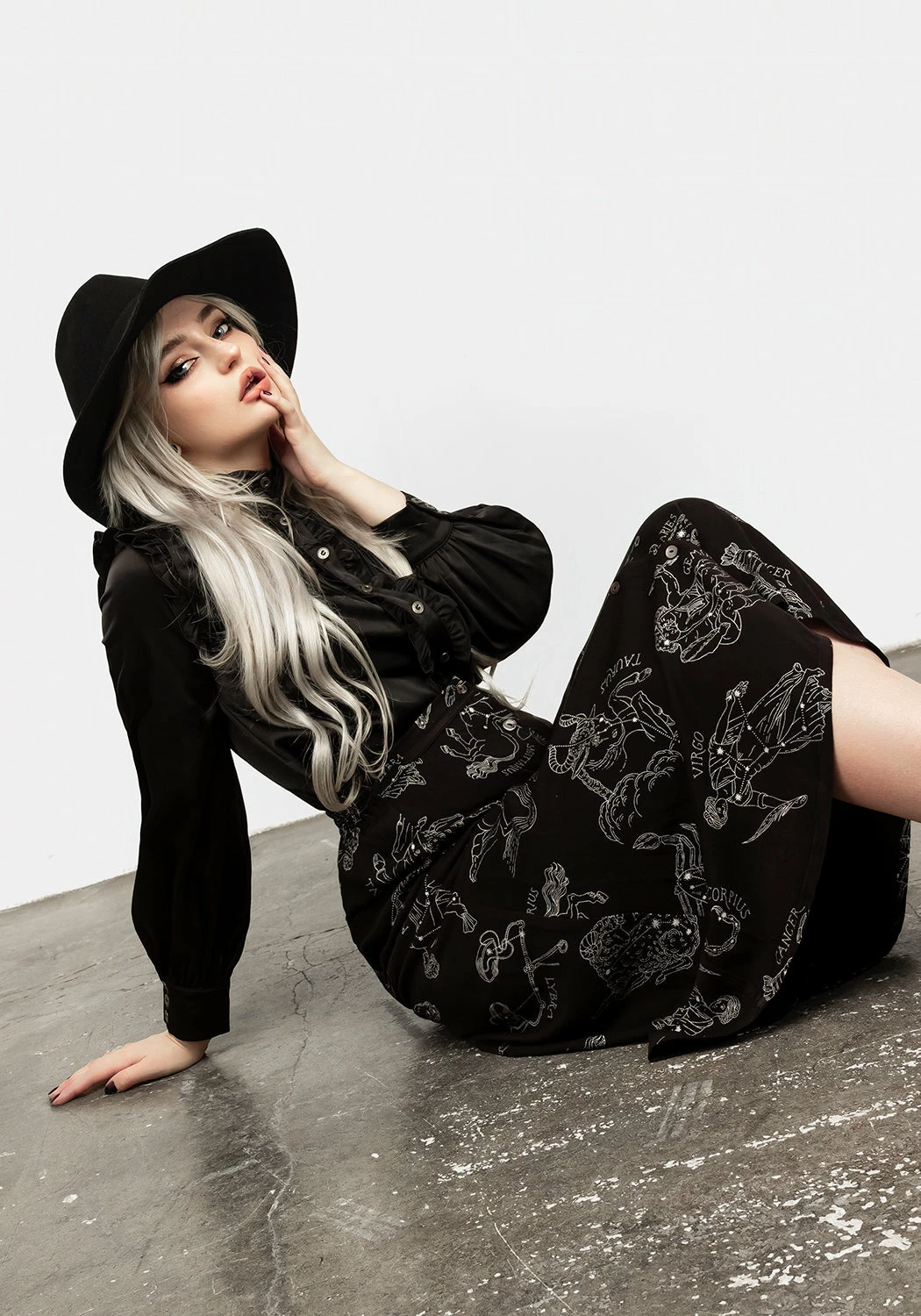 LVT1 Bottoms Zodiac Button Midi Skirt 6 LVT1 Bottoms Zodiac Button Midi Skirt