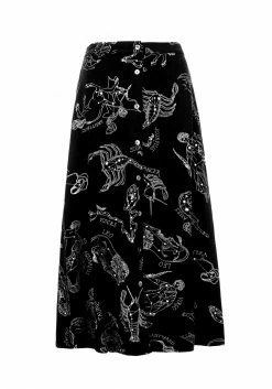 LVT1 Bottoms Zodiac Button Midi Skirt 16 LVT1 Bottoms Zodiac Button Midi Skirt