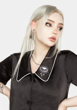 MET1 Tops LULLABY COLLARED PYJAMA TOP