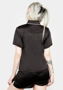 MET1 Tops LULLABY COLLARED PYJAMA TOP 13 MET1 Tops LULLABY COLLARED PYJAMA TOP