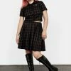MET1 Bottoms Jinx Check Co Ord Skirt