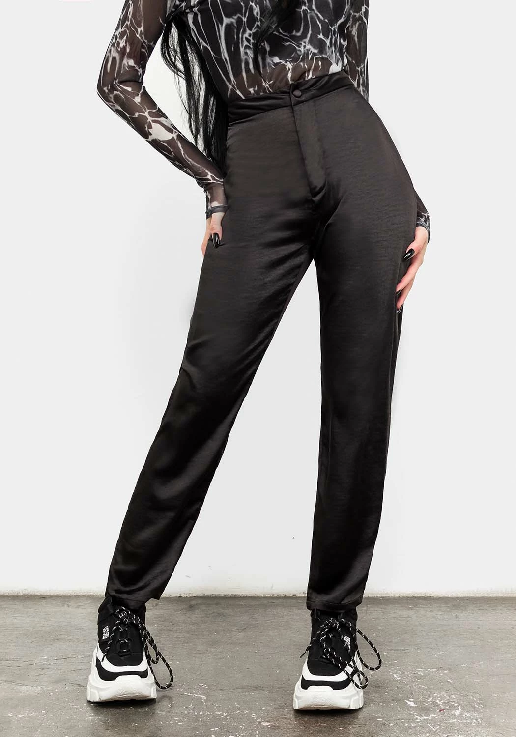 MET1 Bottoms INCORPOREAL SATIN TROUSERS 4 MET1 Bottoms INCORPOREAL SATIN TROUSERS