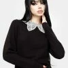 MET1 Sanctum Lace Collar Jumper