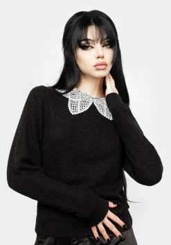 MET1 Sanctum Lace Collar Jumper