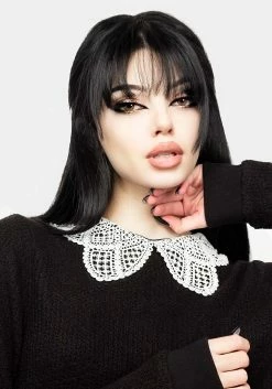 MET1 Sanctum Lace Collar Jumper