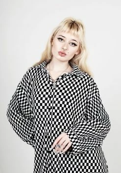 MET1 Vaudeville Pleat Shirt Dress