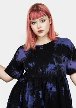 MET1 Purple Rain Midi Skater Dress
