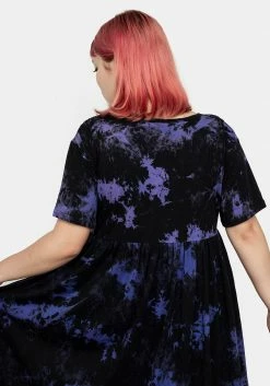 MET1 Purple Rain Midi Skater Dress