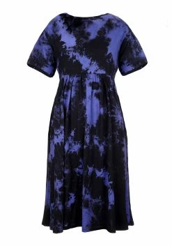 MET1 Purple Rain Midi Skater Dress