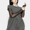 MET1 FATALE HOUNDSTOOTH SKATER DRESS Dresses