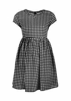 MET1 FATALE HOUNDSTOOTH SKATER DRESS Dresses