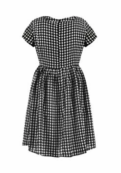 MET1 FATALE HOUNDSTOOTH SKATER DRESS Dresses