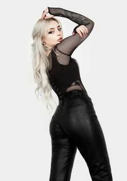 MET1 Slain Faux Leather Pants