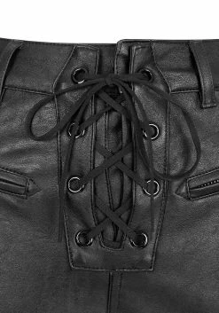 MET1 Slain Faux Leather Pants