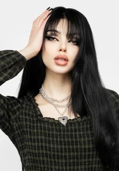 MET1 Terra Gingham Shirred Top Tops