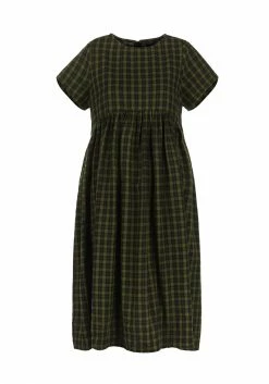 MET1 Dresses Terra Gingham Midi Smock Dress