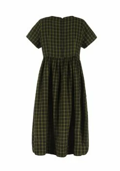 MET1 Dresses Terra Gingham Midi Smock Dress