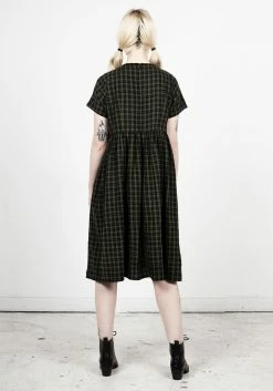 MET1 Dresses Terra Gingham Midi Smock Dress