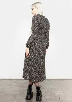 MET1 Milkweed Shirred Midi Dress 18 MET1 Milkweed Shirred Midi Dress