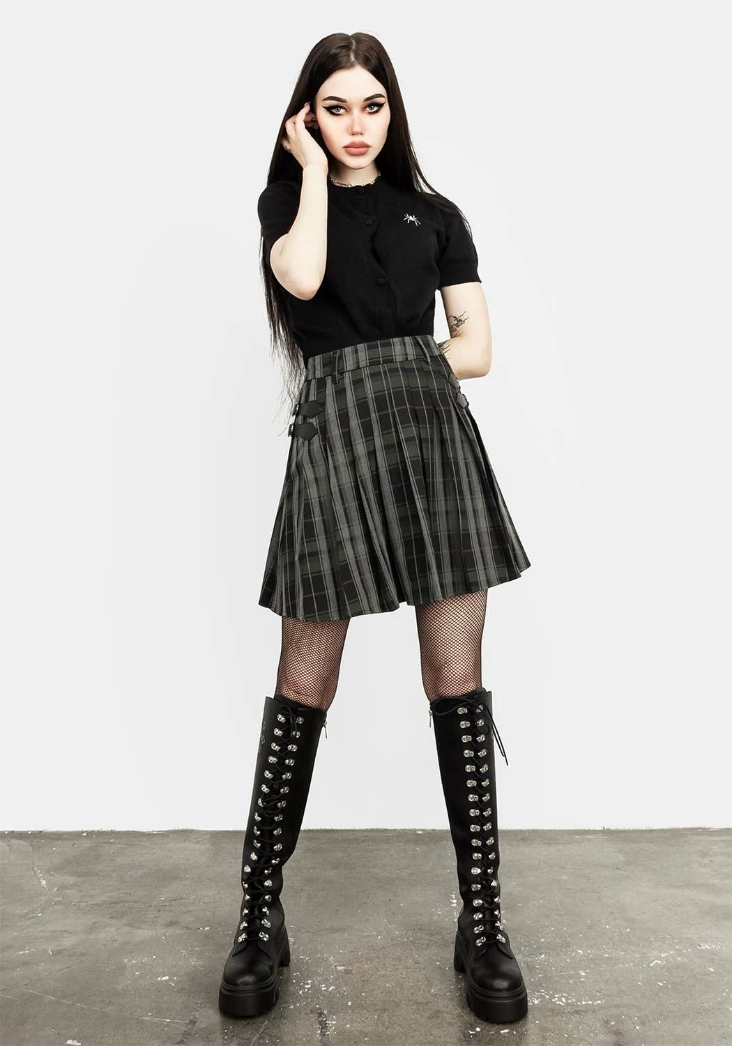 MET1 Bittersweet Check Mini Skirt 3 MET1 Bittersweet Check Mini Skirt