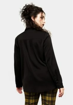 MET1 Tops Slither Embroidered Snake Shirt