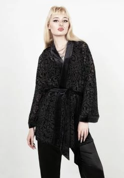 MET1 Tops Grimoire Devore Kimono Wrap