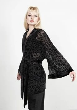 MET1 Tops Grimoire Devore Kimono Wrap 9 MET1 Tops Grimoire Devore Kimono Wrap