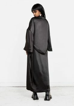 MET1 Tops Deathmoth Embroidered Kimono