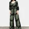 MET1 Bottoms Fern Flowy Trousers