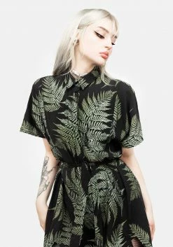 MET1 Fern Midi Shirt Dress Dresses