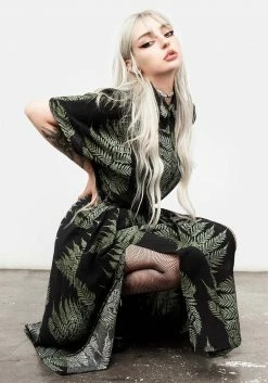 MET1 Fern Midi Shirt Dress Dresses