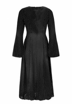 MET1 Dresses Chandra 70s Split Midi Dress